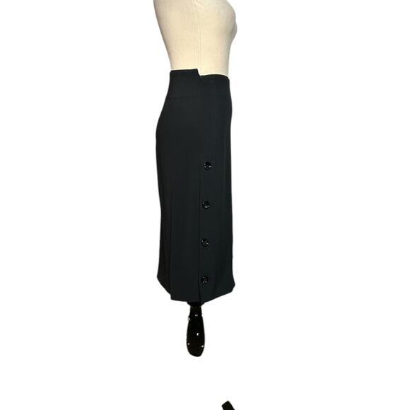 JOSEPH black doble button pencil midi skirt size 40 - US 8 - Picture 8 of 16